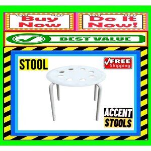 📢Contemporary➕🆒STOOL Backless Stackable Bench Loft Style CHAIR💸BUY NOW‼️🟢
